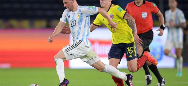 Colombia logra el empate ante Argentina en descuentos