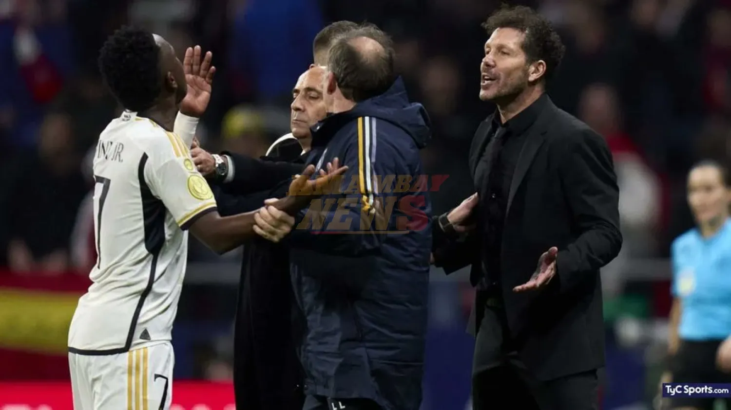 Polémica y provocación: Fuerte cruce entre Simeone y Vinícius