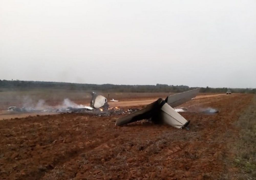 Fiscalía investiga vínculos entre aeronave incinerada y el narcotráfico