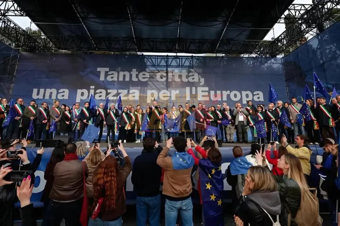 Unas 50.000 personas se manifestaron en Roma para relanzar la idea de Europa