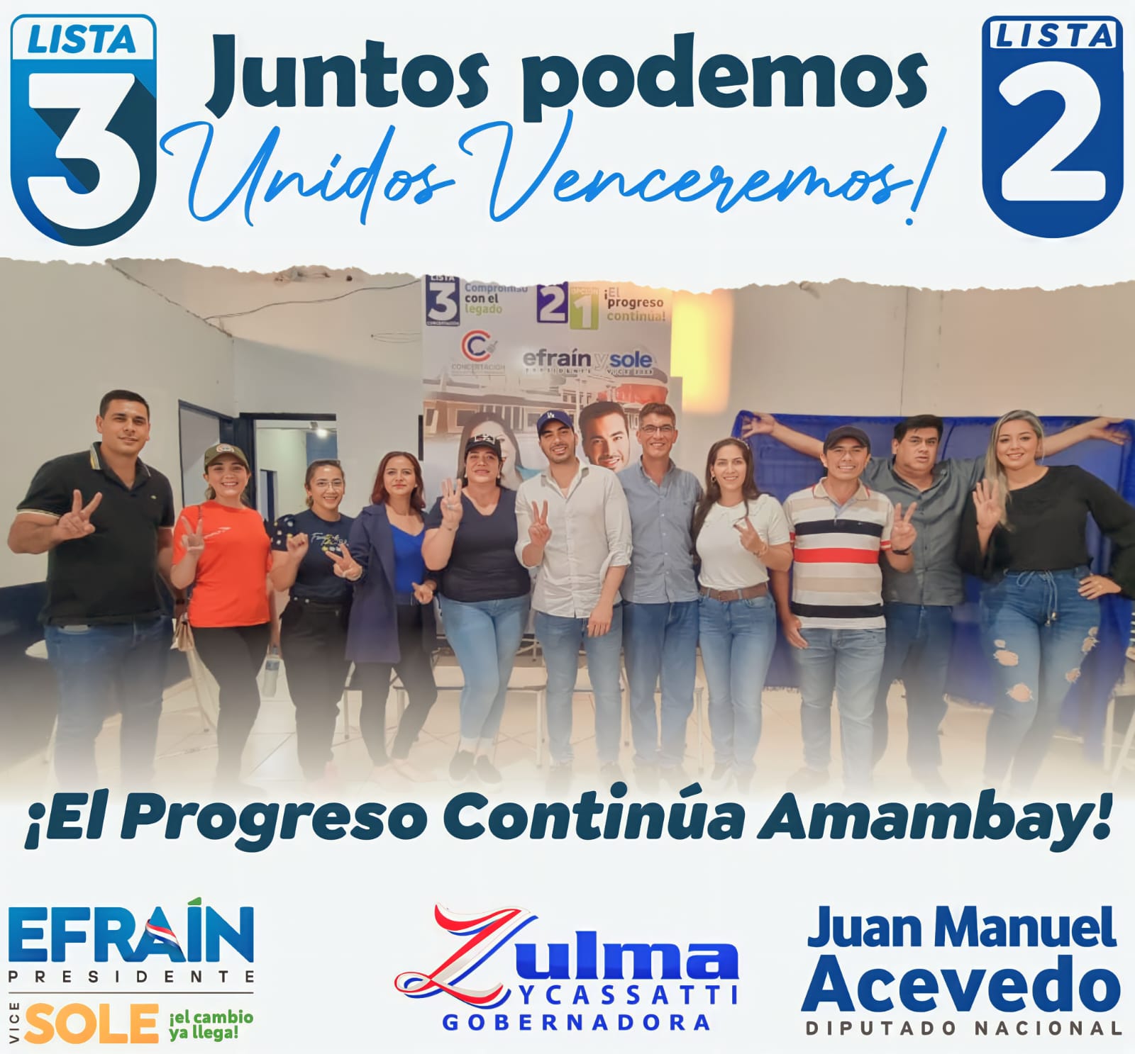 Candidatos liberales ya se muestran unidos para inicio de campaña en Amambay