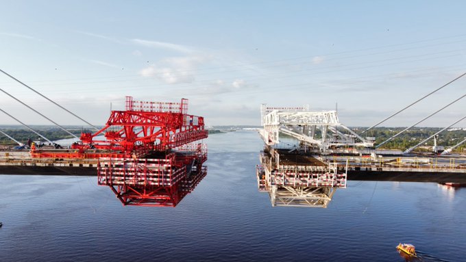 El puente Héroes Chaco registra 95% de avance general