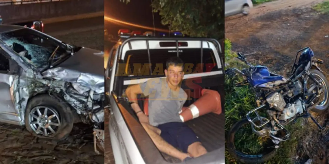 Huyó de barrera policial, chocó a un motociclista y le arrancó el brazo