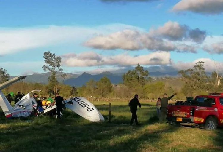 El bebé que sobrevivió a la caída de una avioneta en Colombia