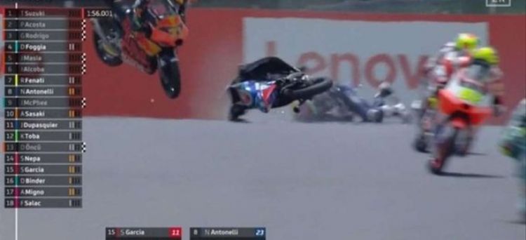Preocupante accidente del piloto Jason Dupasquier en Moto3