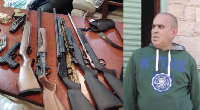 Por fin le sacaron las armas al loco que había matado a su hija y amenazaba a los vecinos de Vista Alegre