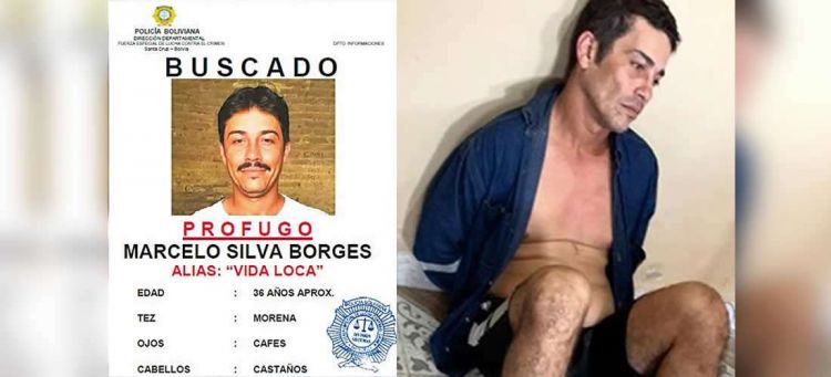 Policía boliviana captura a Vida Loca, el atracador más buscado desde 2019