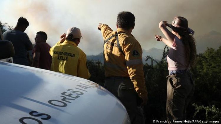 Argentina lucha contra un gran incendio forestal en la Patagonia