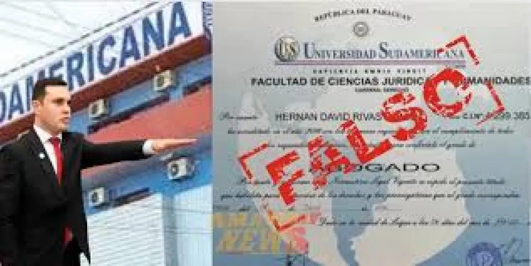 Fiscalía pide reapertura de causa y acusa a Hernán Rivas por caso de título falso