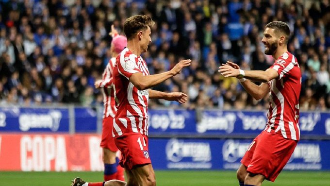 Atlético de Madrid avanza en la Copa del Rey