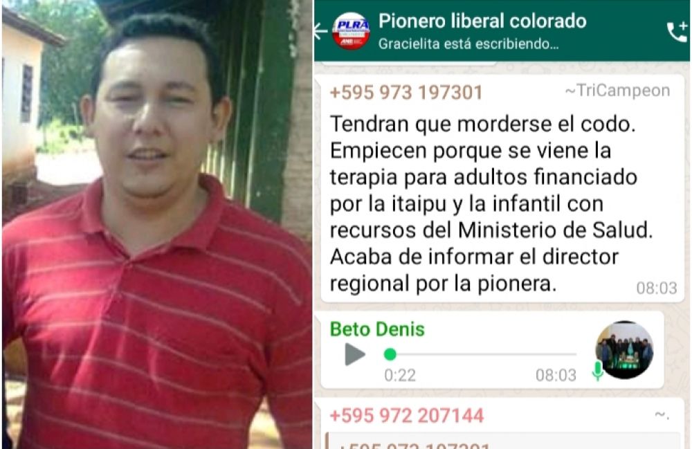 Secretario de diputado miente sobre la terapia intensiva a amambaienses