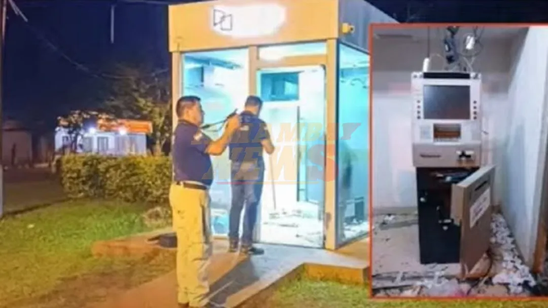 Caaguazú: Banda armada despista a policías e intenta robar cajero en comisaría
