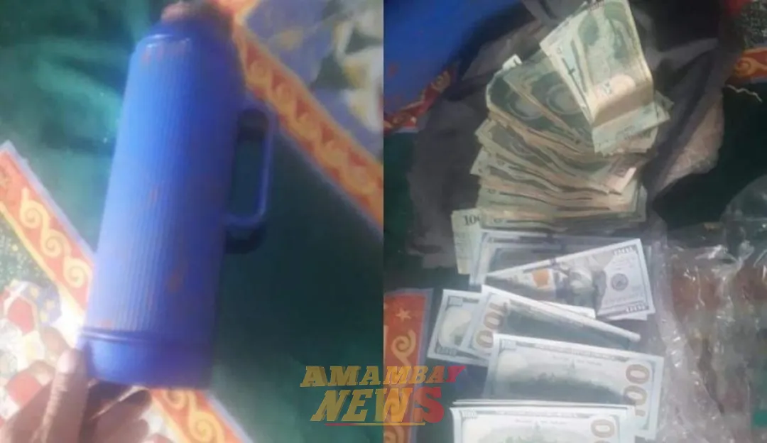 Denunció robo pero guardo el dinero dentro de un termo