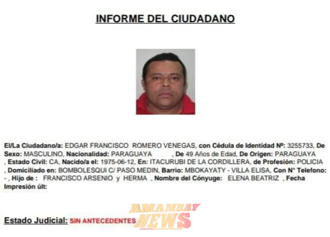Policía detenido por aparente participación en asalto en Caacupé