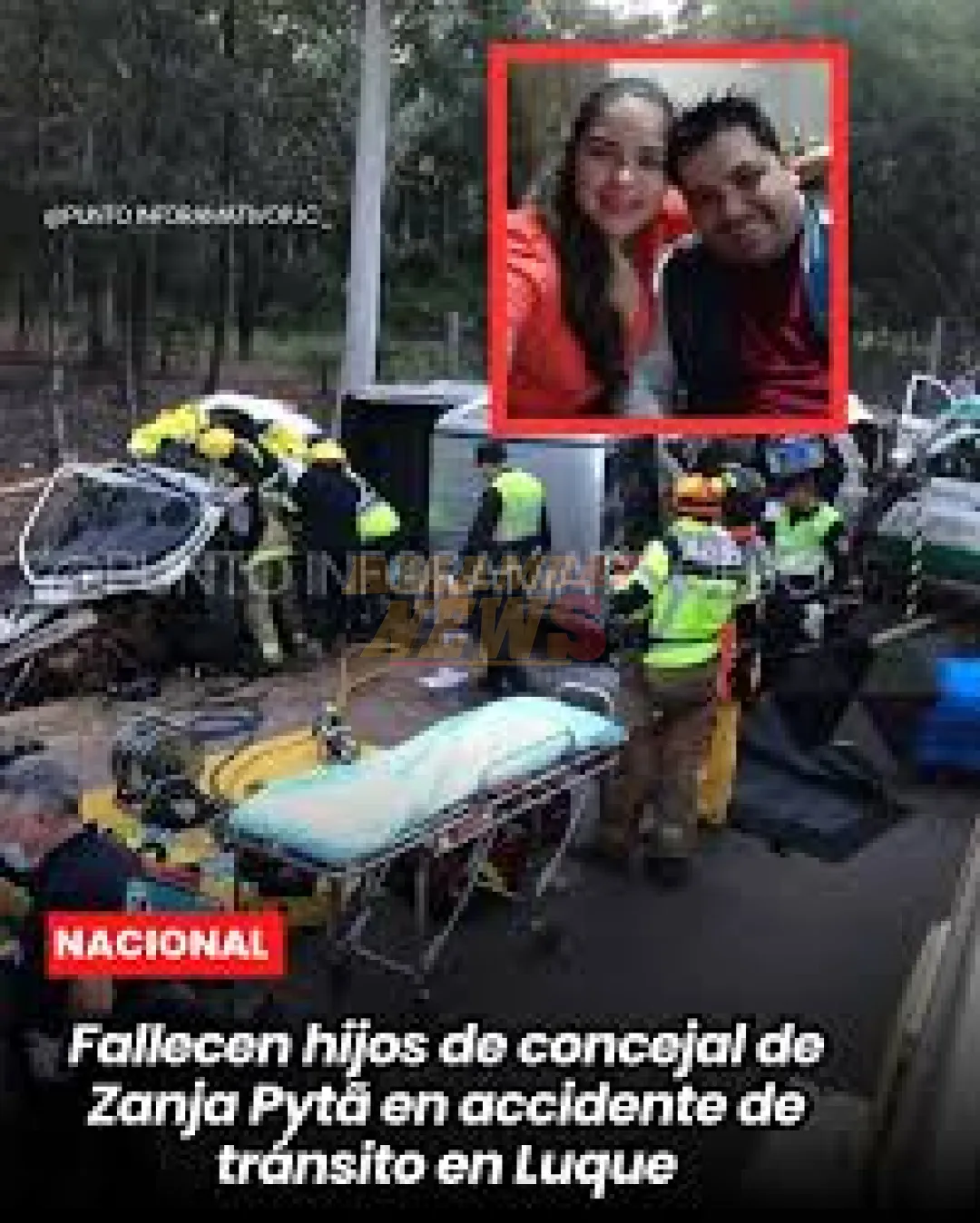 Fallecen hijos de concejal de Zanja Pytã en accidente de tránsito en Luque