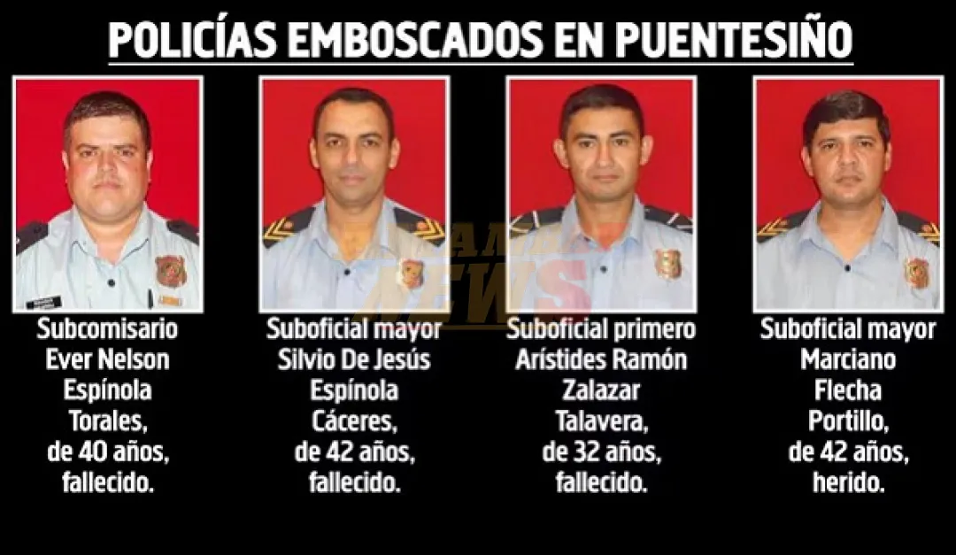 Masacre de policías: Tribunal absuelve a los cuatro acusados