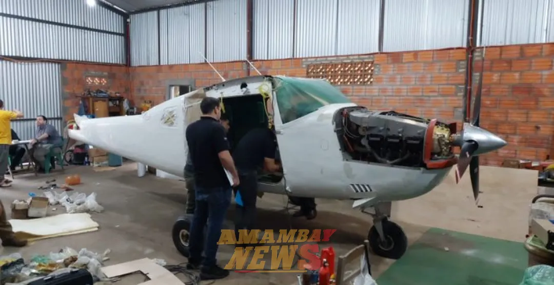 Operación Fénix: desarticulan taller clandestino de aeronaves en Luque