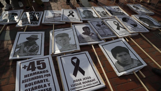 Congreso peruano creó una comisión para investigar las muertes en las protestas