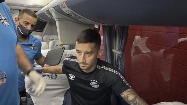 Mathías Villasanti herido tras ataque al bus de Gremio