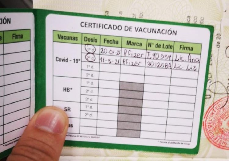 ¿Cómo hacer para reimprimir el carnet de vacunación COVID en caso de perderlo?