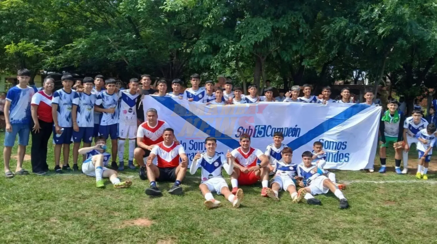 Concepción se consagra campeón departamental en la categoría Sub 15