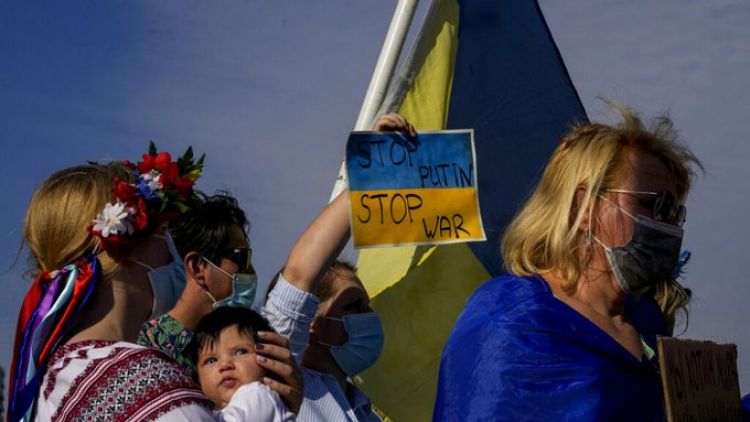 Manifestaciones en Chile y Argentina en solidaridad con el pueblo ucraniano
