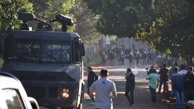 Violento intento de desalojo en un asentamiento de Ciudad del Este