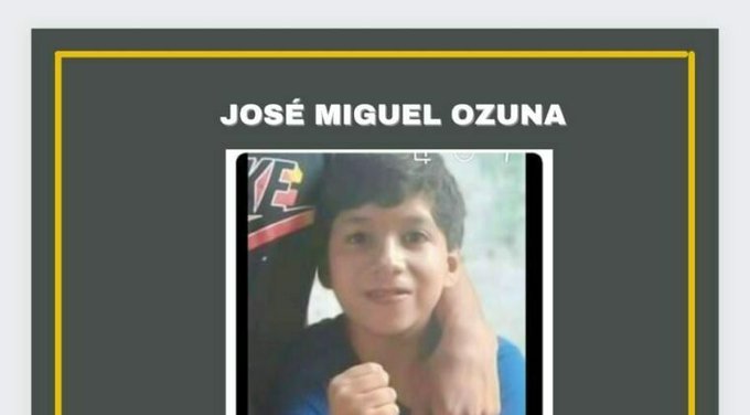 Confirman que el cuerpo encontrado en la zona del barrio Santa Ana pertenece al pequeño José Ozuna