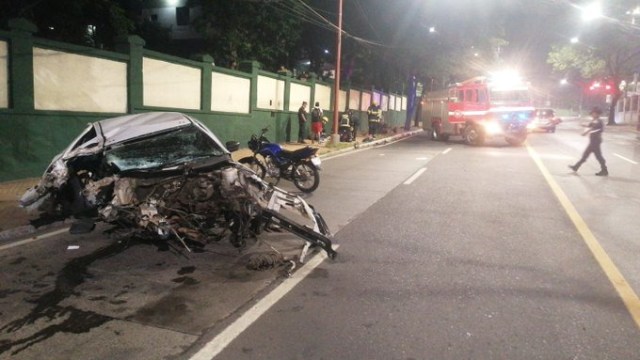 Alta velocidad habría provocado grave accidente en Asunción