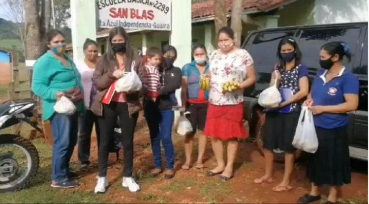 Denuncian que kits de alimentos en Guairá consisten solo en bananas
