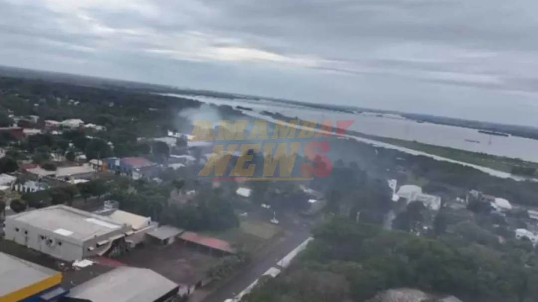 Humo por quema de marihuana invade Saltos del Guairá y obliga a suspender clases en escuela cercana