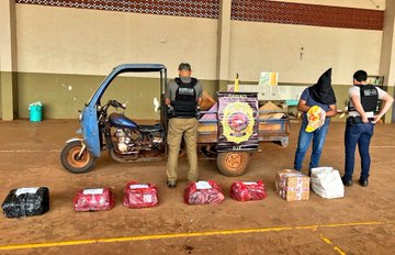 Incautan 96 kilos de marihuana en el microcentro de Pedro Juan Caballero