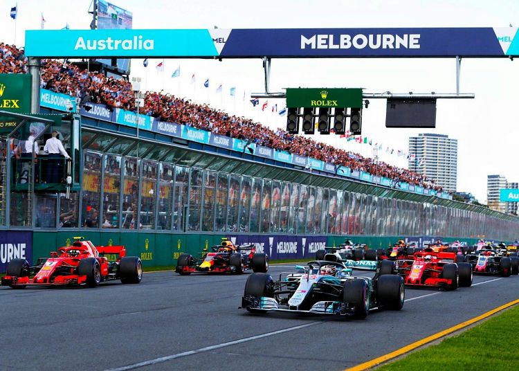 Albert Park, con modificaciones para el GP de Australia
