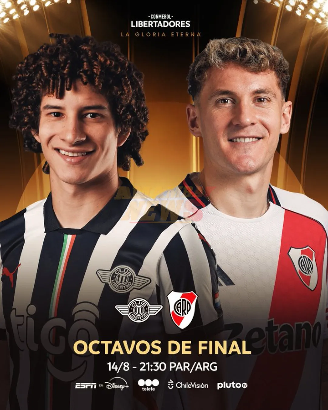 Libertad recibe a River en octavos de la Libertadores