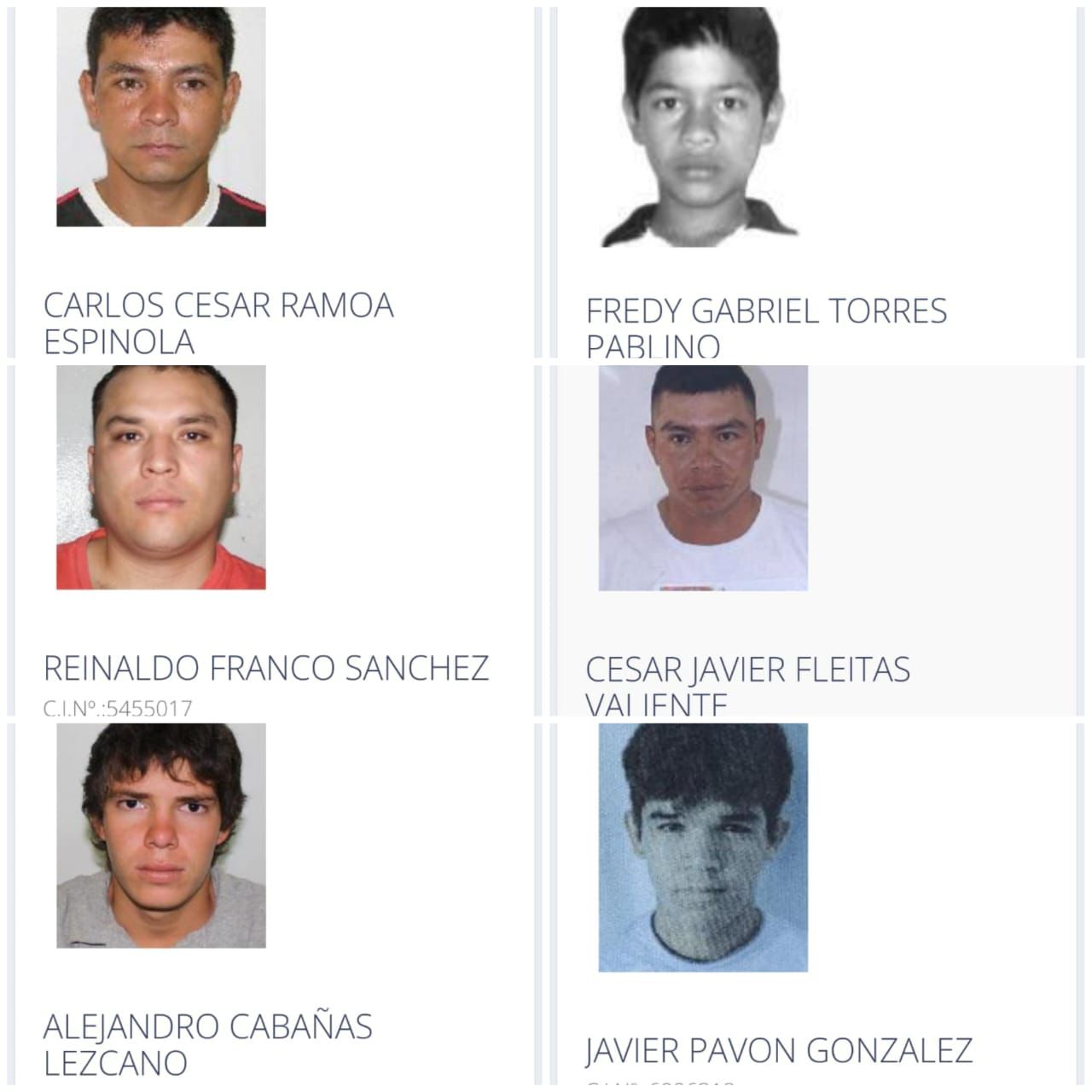 Confirman identidad de las víctimas del séxtuple homicidio en Amambay
