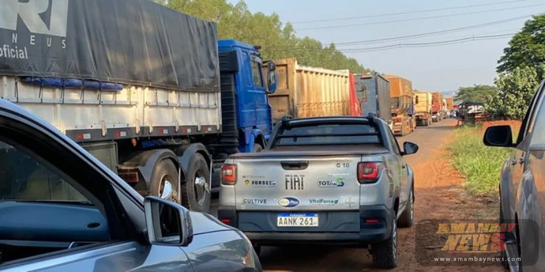 Reportan más de seis horas de cierre de ruta en San Pedro