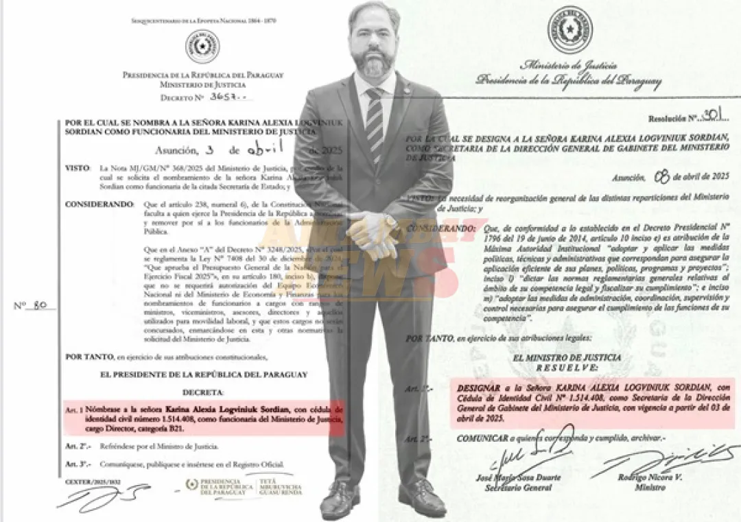 Designan a secretaria VIP sin título en el Ministerio de Justicia