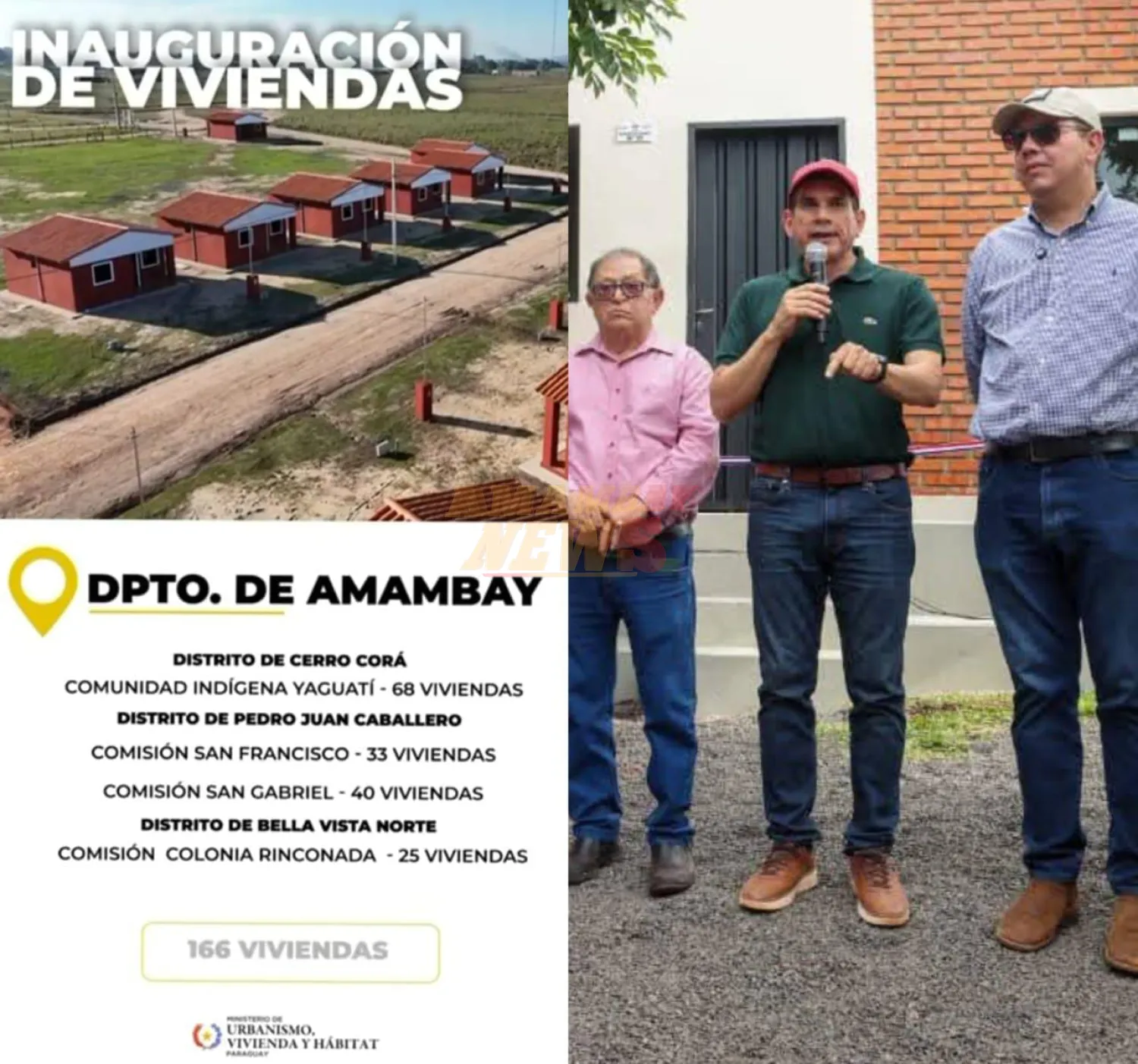 Ministro Baruja, anunció inauguración de viviendas en Rinconada pero obras están inconclusas