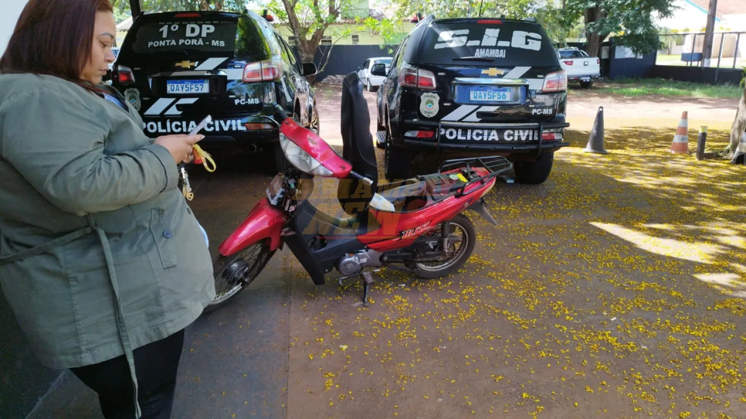 VIDEO: Recuperan motocicleta con rastreo de Frontier Security que había sido hurtada en Ponta Porã