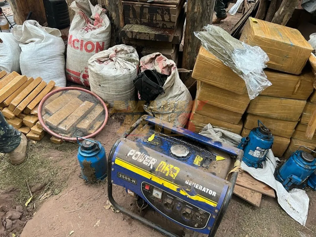 En Operación contra el Crimen Organizado en Cerro Guasú eliminan campamentos narcos