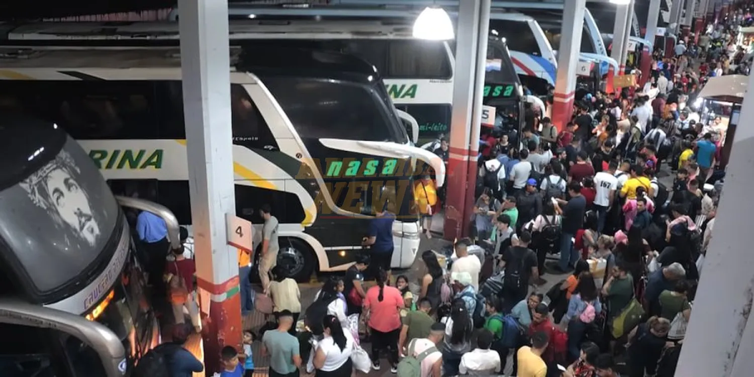 Estación de Buses repleta: “Salen 600 personas cada 20 minutos”