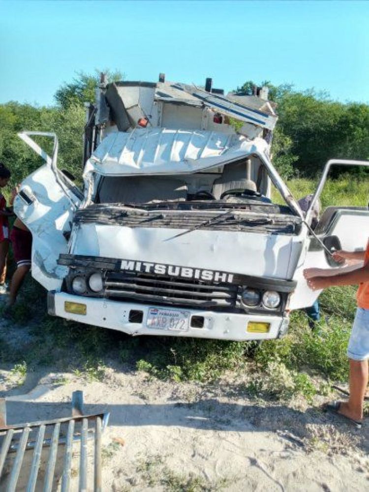 Accidente con derivación fatal de un grupo de indígenas en Puerto Casado