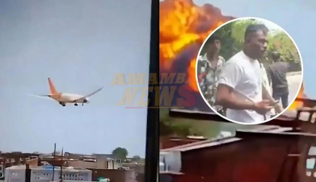 Hombre sobrevivió al accidente de Air India y logró salir por sus propios medios