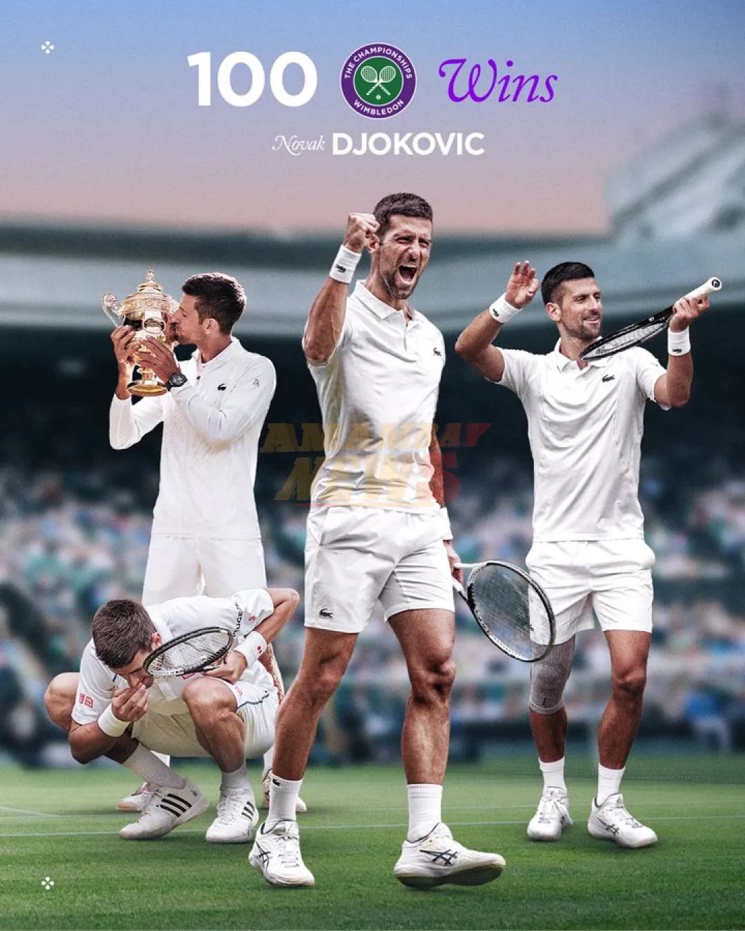 Djokovic se muestra sólido y conquista su triunfo 100 en la historia de Wimbledon para avanzar a Octavos de Final
