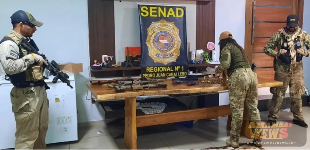 SENAD incautó armas y municiones de un establecimiento rural en Cerro Corá