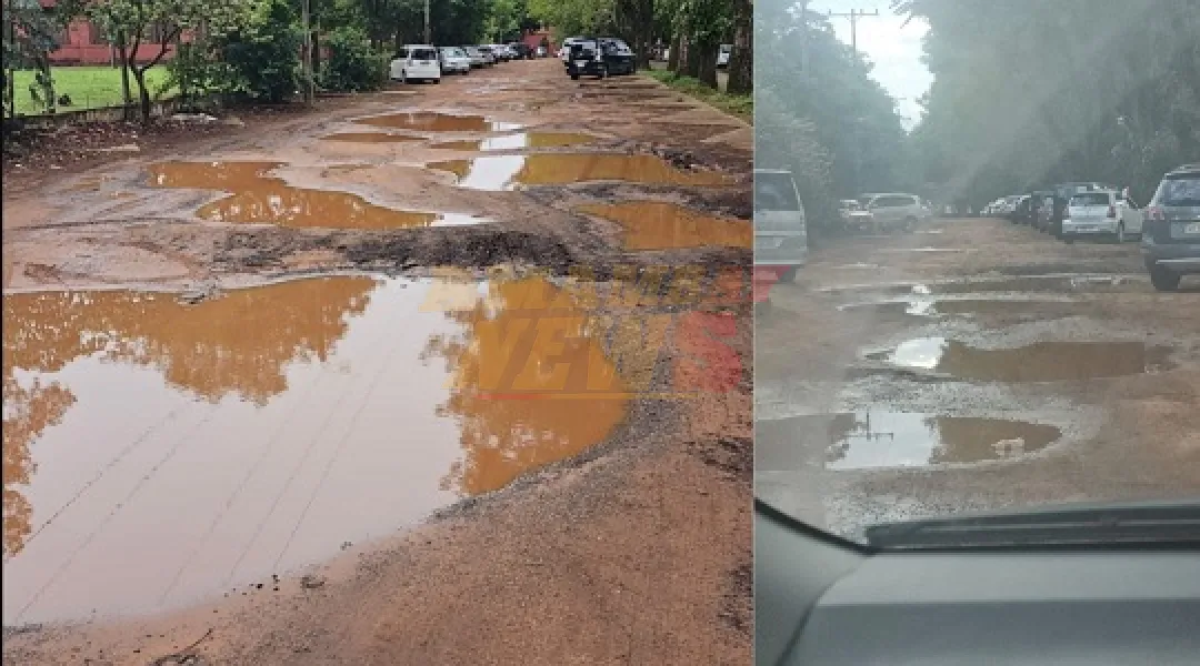 Estudiantes denuncian deterioro vial en campus de la UNA