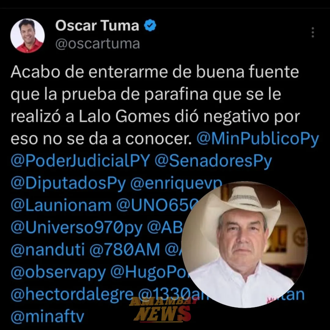 Prueba de parafina que se realizó a Lalo Gomes dio negativo, según abogado