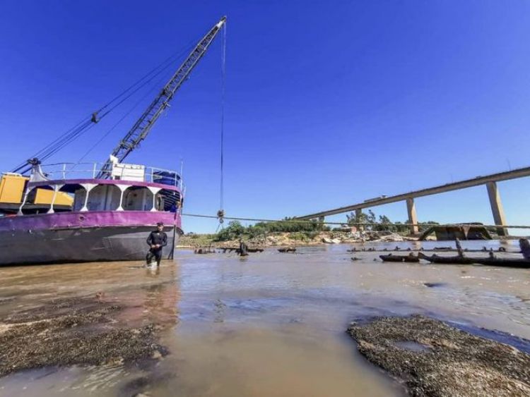 El río Paraguay registra nueva lectura mínima histórica al alcanzar -0.46 metros en Asunción