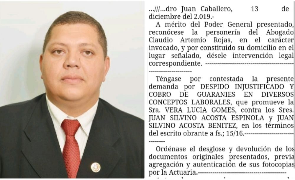 Cocinera denuncia a diputado Juancho Acosta por despido injustificado