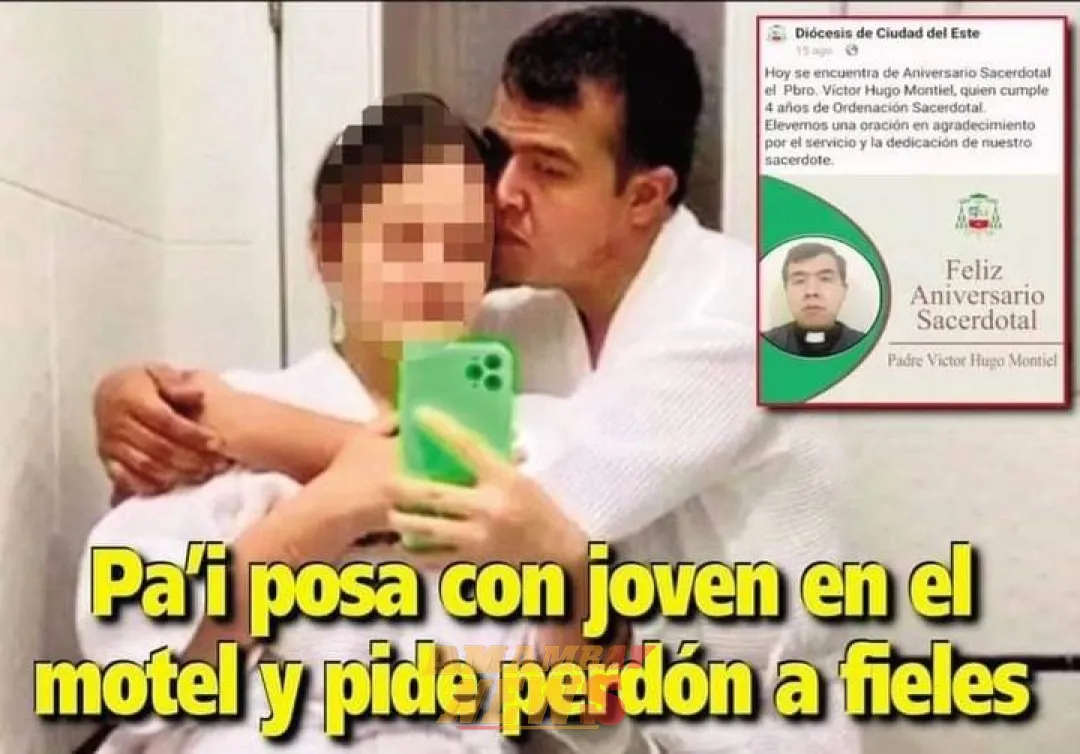Sacerdote de Ciudad del Este renuncia tras escándalo por fotos en motel